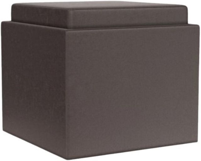 American Leather® Customizable Uno Leather Ottoman-0
