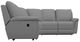 La-Z-Boy® Rigby 3-Piece Stonewash Curved Manual Reclining Sectional-1