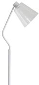 StyleCraft Halifax White Metal Task Floor Lamp-1