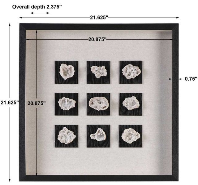Uttermost® Geode Linen Shadow Box-3