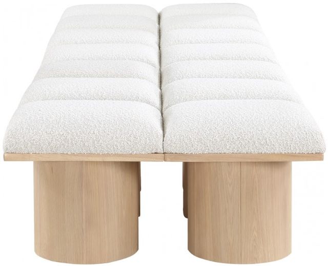 Meridian Furniture Pavilion 14-Piece Cream/Natural 126" Modular Bench Set-2