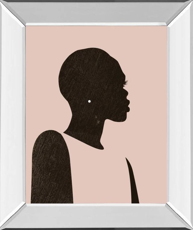 Classy Art Pink Silhouette II by Jennifer Paxton Parker Mirror Framed Wall Art-0