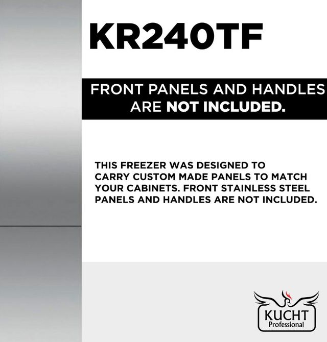 Kucht Professional KR Series 24" 12.5 Cu. Ft. Panel Ready Column Freezer-3