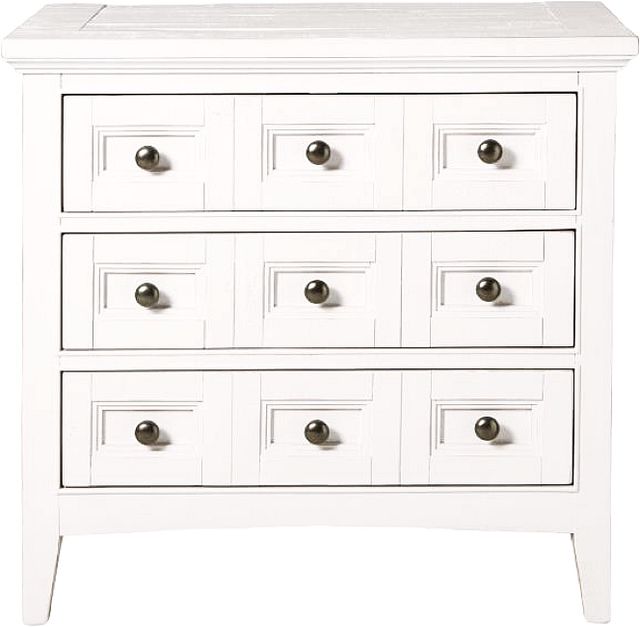 Magnussen Home® Heron Cove Chalk White 3-Drawer Nightstand-2