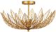 Currey & Company Gold Leaflace Semi-Flush Mount-2