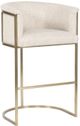 Vanguard® Furniture Vanguard Skye Novum Dove/Satin Brass Bar Stool-0