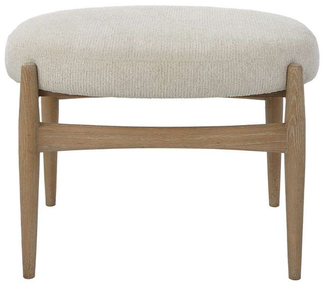 Uttermost® Acrobat Brown/Off-White Small Bench-3