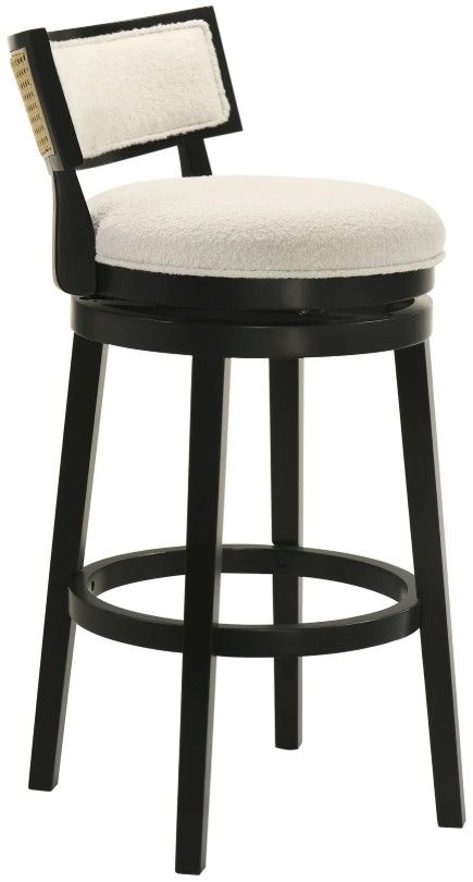 Armen Living Noely Black/White Barstool-3