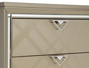 Mazin Furniture Bijou Champagne Nightstand-3