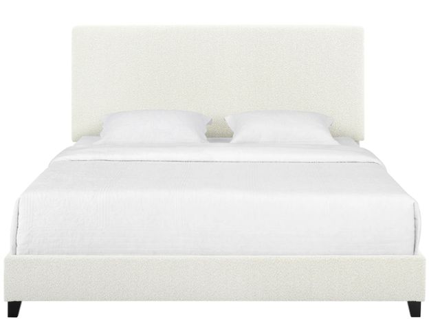 Legends Home Bridger White King Upholstered Panel Bed-3