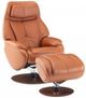BarcaLounger© Marjon Capri Tobacco Pedestal Recliner and Ottoman-0
