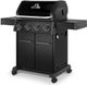 Broil King® Crown™ 420 Shadow 4-Burner Black Freestanding Natural Gas Grill-4