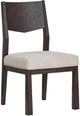 Magnussen Home® Tauren Coffee Bean Brown/Beige Trestle Side Chair-0