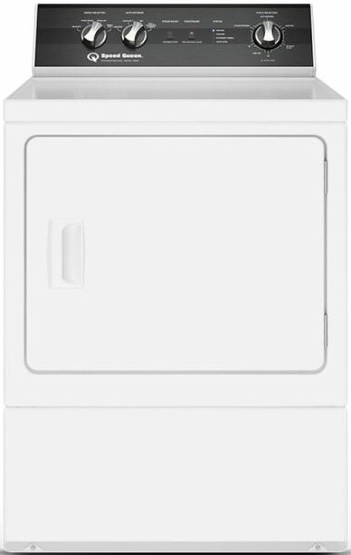 Speed Queen® DR5 7.0 Cu. Ft. White Front Load Electric Dryer-0