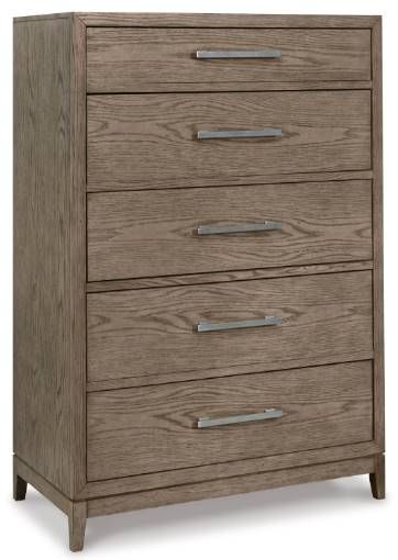 Signature Design by Ashley® Chrestner 4-Piece Gray Queen Upholstered Panel Bed Set-3