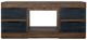 International Furniture Direct Tuxedo Black/Brown Fireplace TV Stand-2