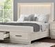 Furniture of America® Wellingborough Light Gray Queen Panel Storage Bed-1
