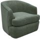 International Furniture Direct Tumbi Olive Green Swivel Accent Chair-0