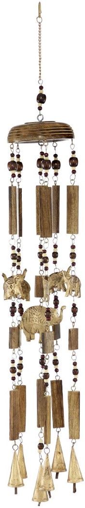 Deco Marche Elephant Brown 32" Windchime-0