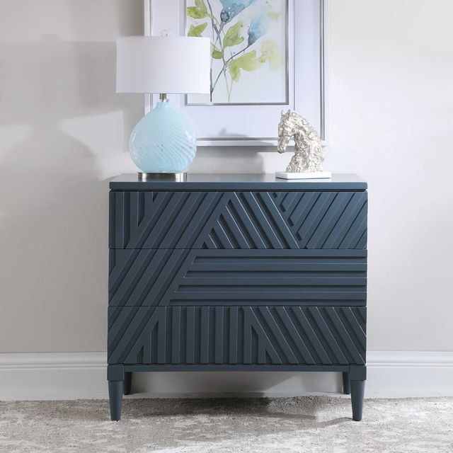 Uttermost® Colby Deep Sea Blue Chest-1