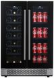 Aviva Noire 24" Vitrified Black Built-In or Freestanding Glass Wine Cooler-0