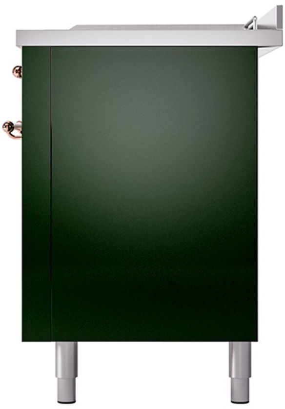 Ilve® Nostalgie II Series 60" Emerald Green Pro Style Dual Fuel Range-3