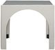 TOV Furniture Tomlin 3-Piece Cream Game Table and Two Ottomans Set-4