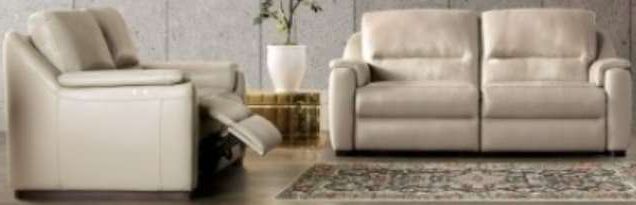 Furniture of America® Altamura 2-Piece Taupe Power Reclining Set-0