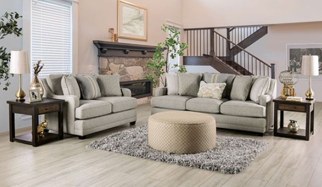 Furniture of America® Stephney Gray Sofa-1