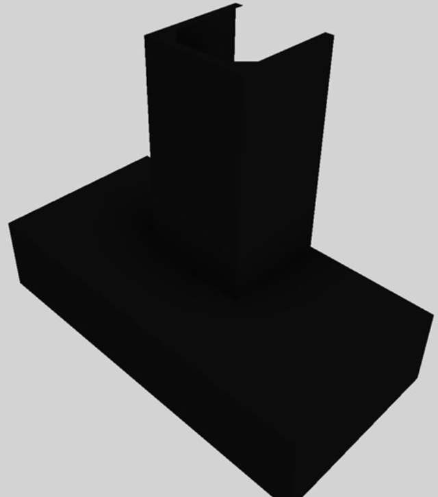 Vent-A-Hood® 42" Black Contemporary Wall Mounted Range Hood-3