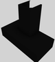 Vent-A-Hood® 42" Black Contemporary Wall Mounted Range Hood-3
