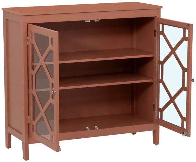 Linon Fetti Terracotta Large Cabinet-4