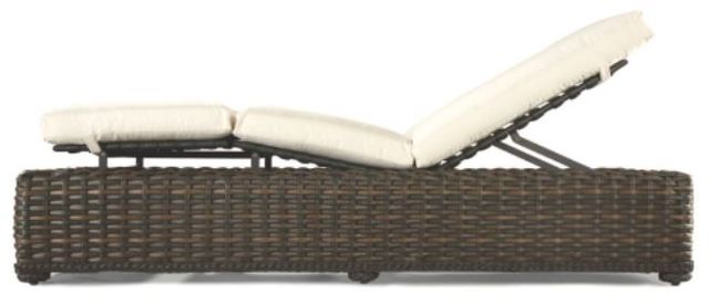 Lane Venture® South Hampton Off-White/Tuscan Brown Adjustable Chaise-2
