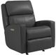 Flexsteel® Catalina Gray Leather Power Rocker Recliner-0