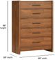 Flexsteel® Lincoln Walnut Drawer Chest-4