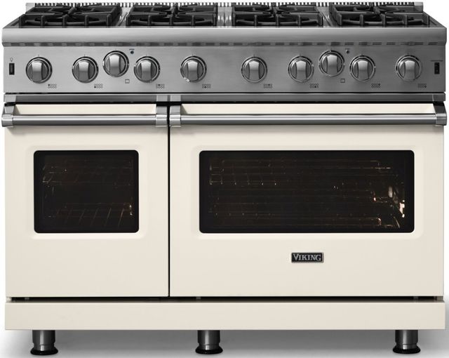 Viking® 5 Series 48” Pure White Pro Style Natural Gas Range-3