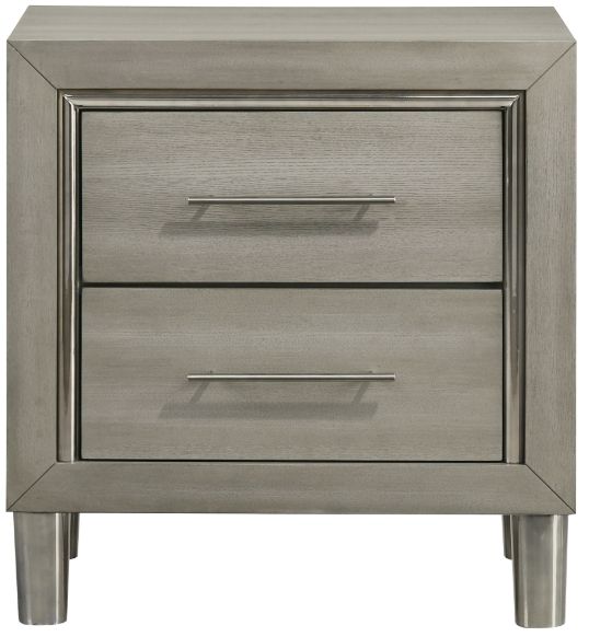 New Classic® Home Furnishings Lennox Gray Nightstand-2