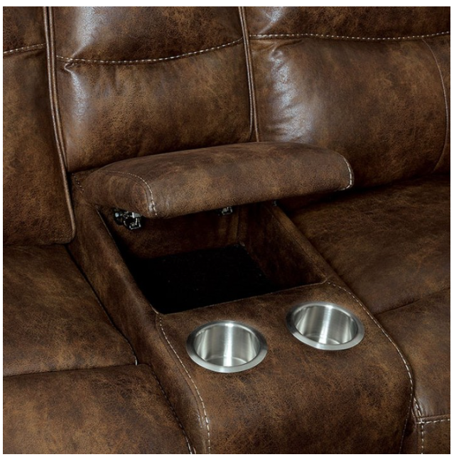 Furniture of America® Chantelle Brown Power Sectional-2