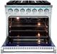 VEZENI Reminiscia 36" Stainless Steel Pro Style Gas Range-3