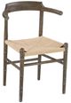 Forty West Wishbone Brown/Gray Wash Chair-0