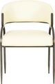 TOV Furniture Tatum Black/Cream Jacquard Dining Chair-3