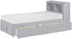 Homelegance® Orion Gray Youth Twin Storage Bookcase Bed-3