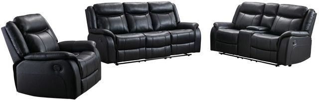 Mazin Furniture Paxton Black Upholstered Rocker Recliner-2