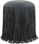 TOV Furniture Shag Me Black Ottoman-0