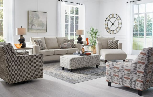 Fusion Furniture Stanley Sandstone Sabona Cedar Gray Accent Chair-1