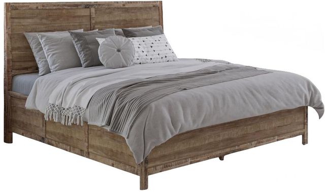 Jofran Inc. Maxton 4-Piece Wash Brown King Panel Bedroom Set-1
