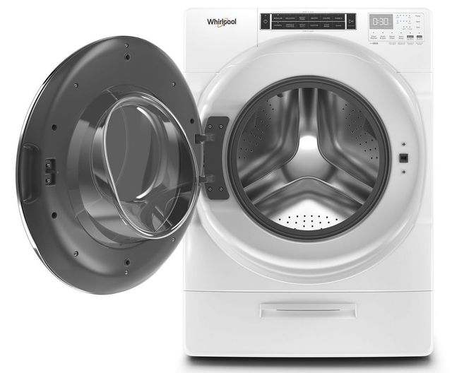 Whirlpool® White Front Load Washer & Gas Dryer Laundry Pair-3