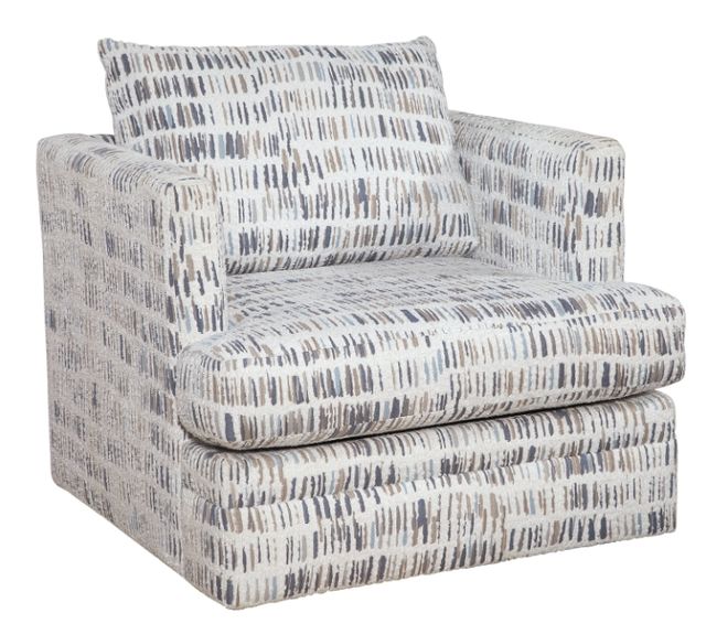 Behold™ Home Scout Gray/White Swivel Chair-0