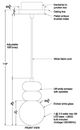 Renwil® Candra Plated Antique Brushed Brass Pendant Light-3