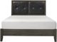 Homelegance® Edina Black/Dark Gray Queen Upholstered Panel Bed-2
